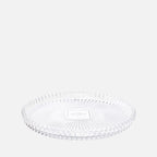 Spiral Crystal Round Tray 30cm – Clear