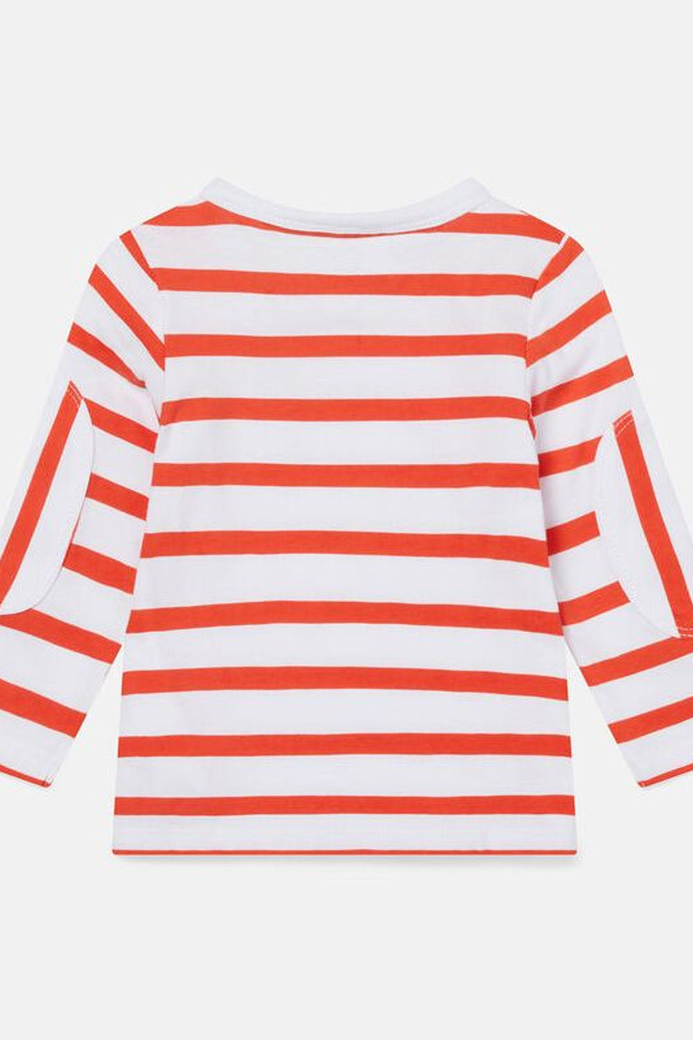 Striped Jersey T-Shirt W/Badge for Boys