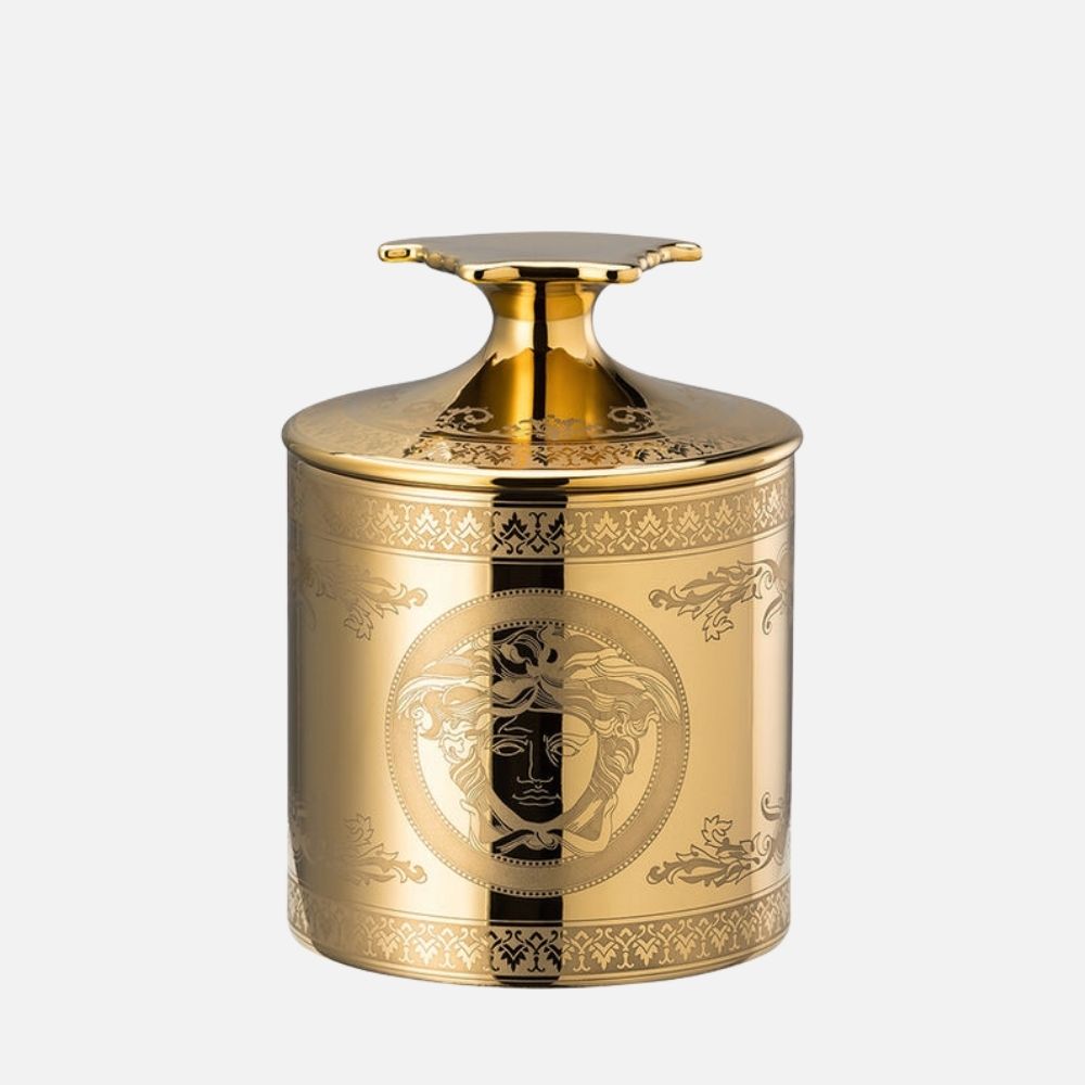 Versace Golden Medusa Table Light with Scented Candle (720g)