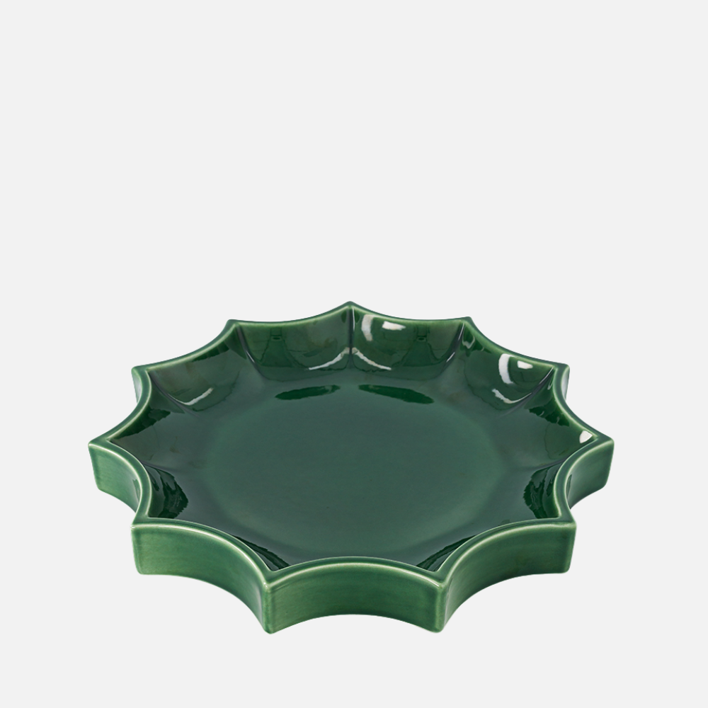 Tasca Large Ceramic Change Tray – Dark Green