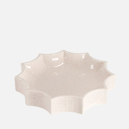 Tasca Small Cream White Ceramic Change Tray