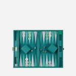 Teal Alligator Medium Backgammon