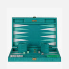 Teal Alligator Medium Backgammon