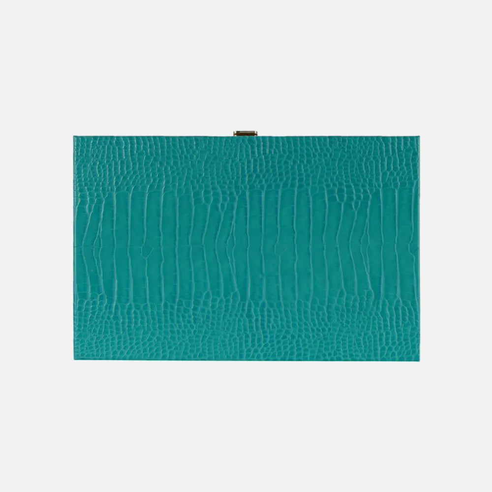 Teal Alligator Medium Backgammon