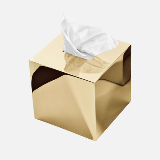 Tissue Box Square - Gold 24 Carat