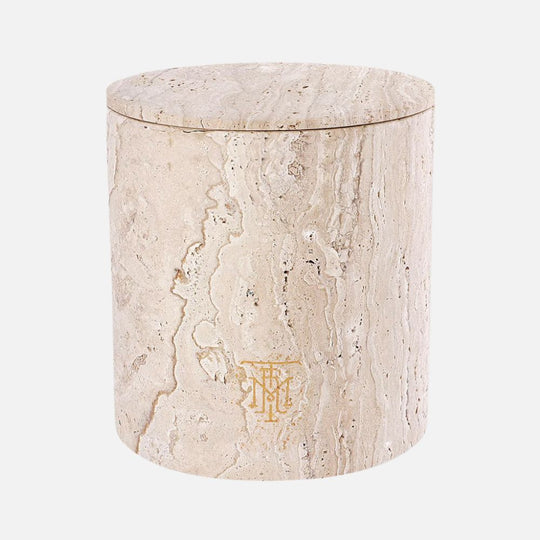 Travertine Candle Holder
