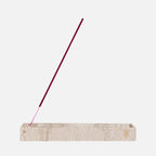 Travertine Marble Incense Holder – Beige