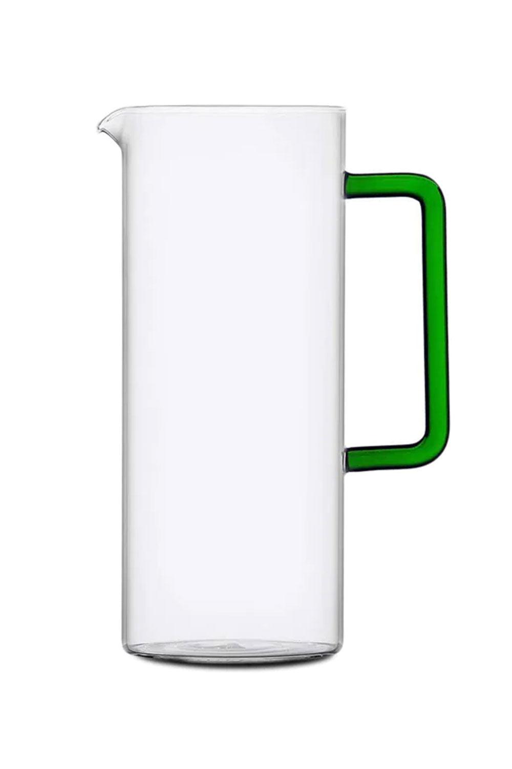 Tube Jug with Green Handle, 1.2L