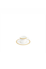Le Verrier Gold Espresso Cup & Saucer, 90ml