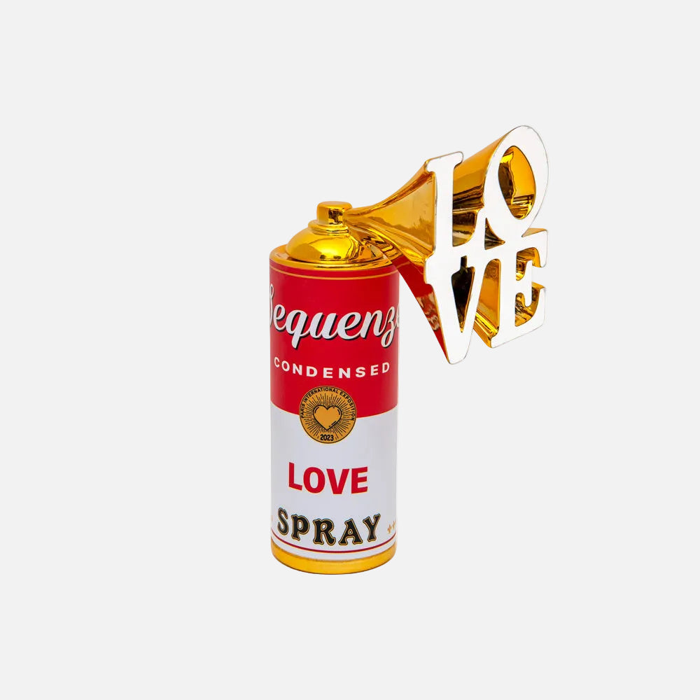 Lovespray Sculpture, Gold