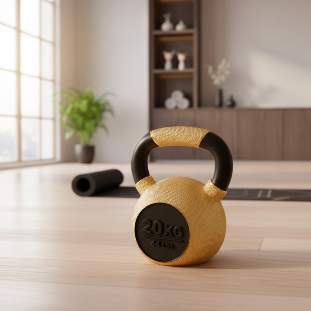 Gold Fitness Sculpture, Black & Gold