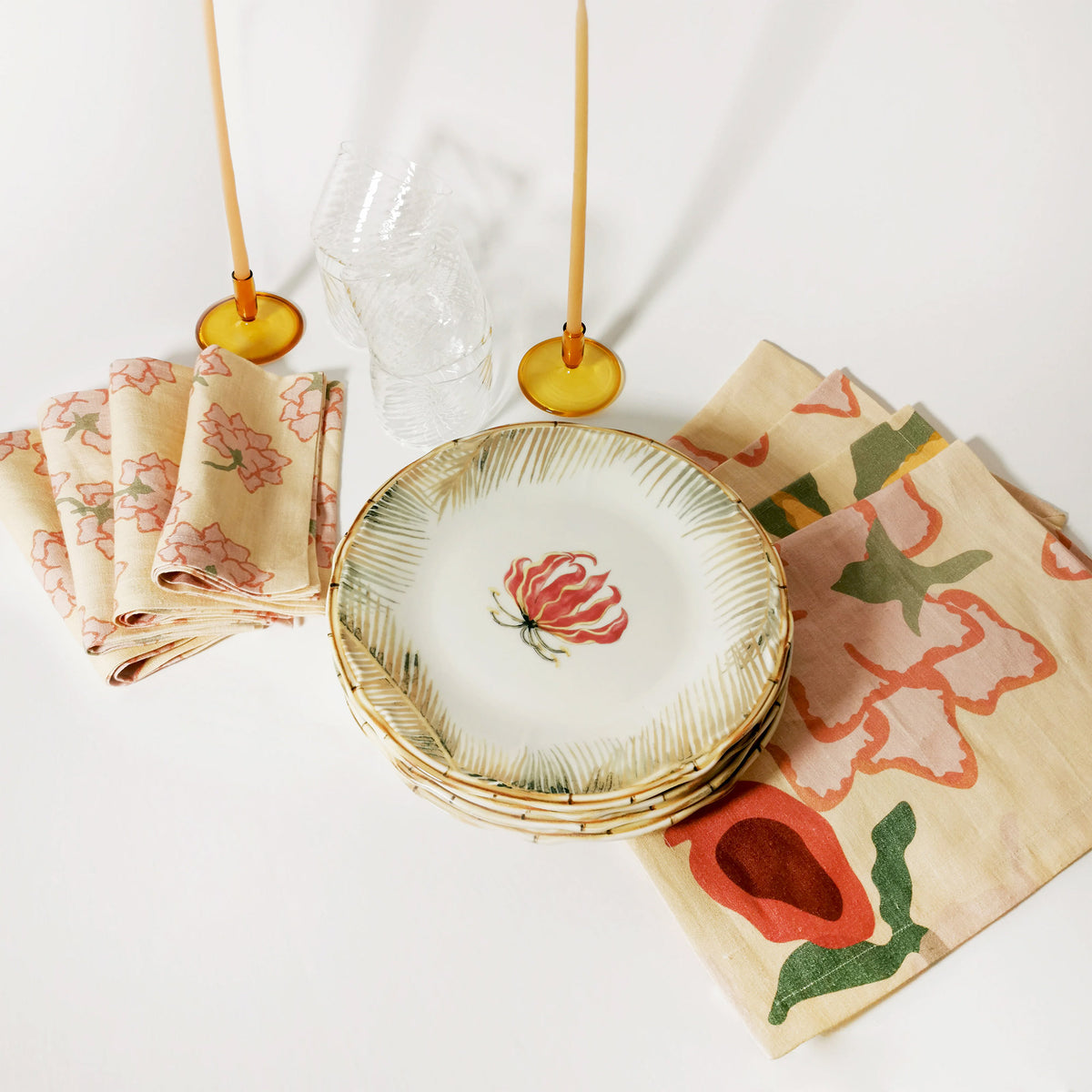 Table PàP Bambou Chic Plates, Ø 26cm