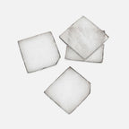 White Quartz Coasters, Set of 4