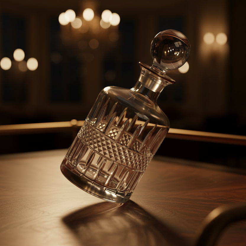 ديكانتر دائري بحافة ذهبية - إصدار احتفالي وإهداء