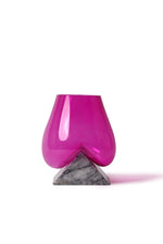 Lilac Marbel Base with Melted Glass