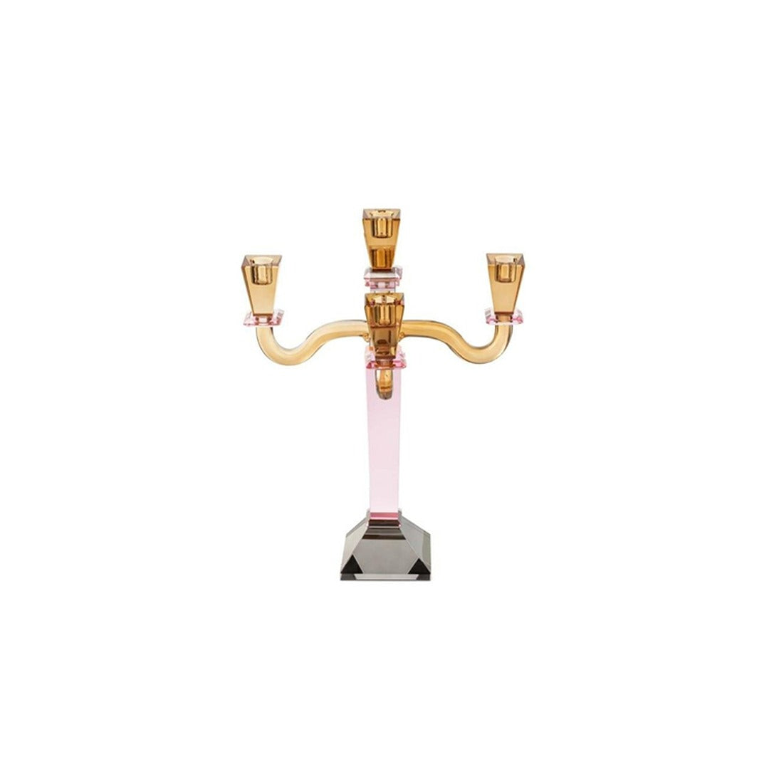 Abhika Castle Candle Holder – Amber