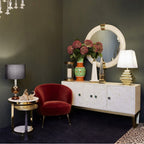 مرآة أبهيكا بوني راوند D114X5 للديكور__x0026__غرفة المعيشة