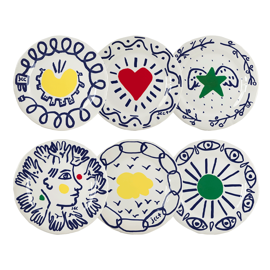 Archipel Sentimental - Set of 6 Archipel Dessert Plates