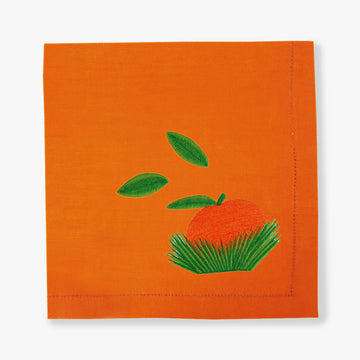 Orange Tree Napkin - Orange
