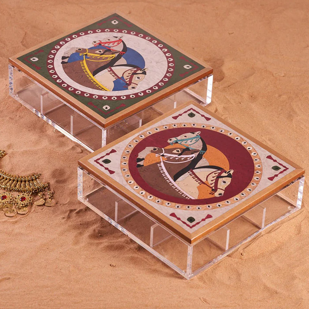Faras Horses Accessory Box, 25x25cm