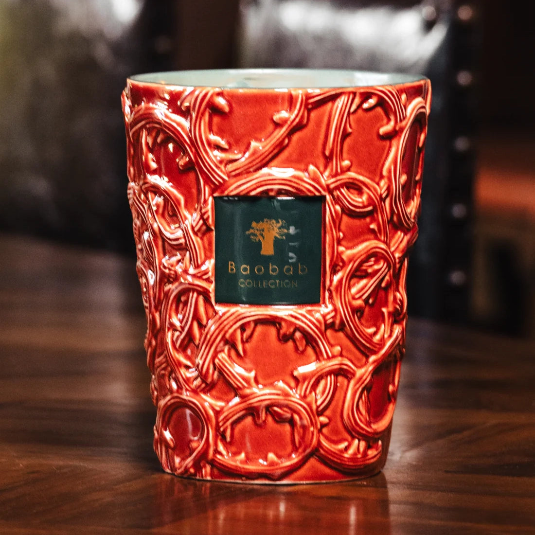 Baobab Collection Brame Artemis 5-wick scented candle in mouth-blown glass, 3kg, styled in a room setting 3