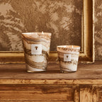 Baobab Collection Sand Siloli 5-wick scented candle in mouth-blown glass, 3kg, styled in a room setting (2)