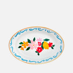 Oval Tray Flowers and Lemons Oval tray (19.5x13cm)