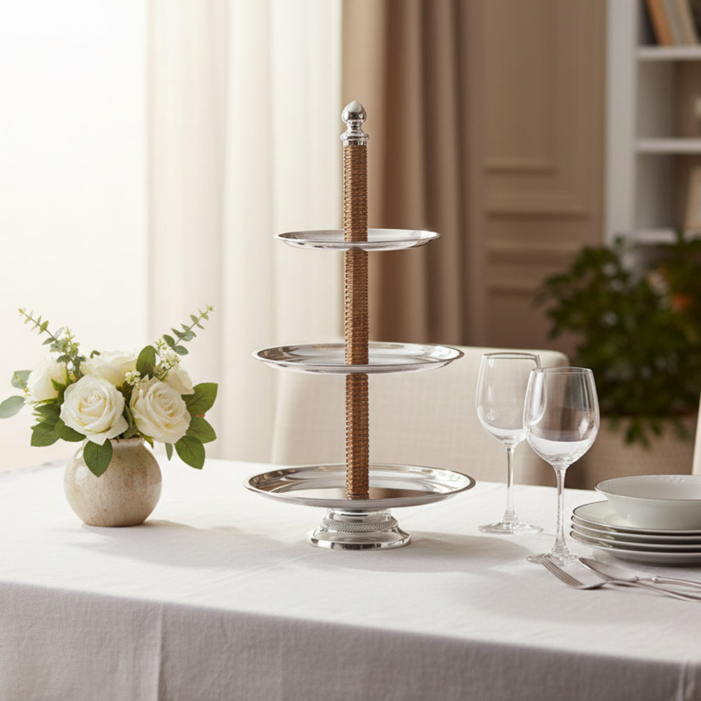 حامل بوفيه هيرميويكر ثلاثي الطبقات