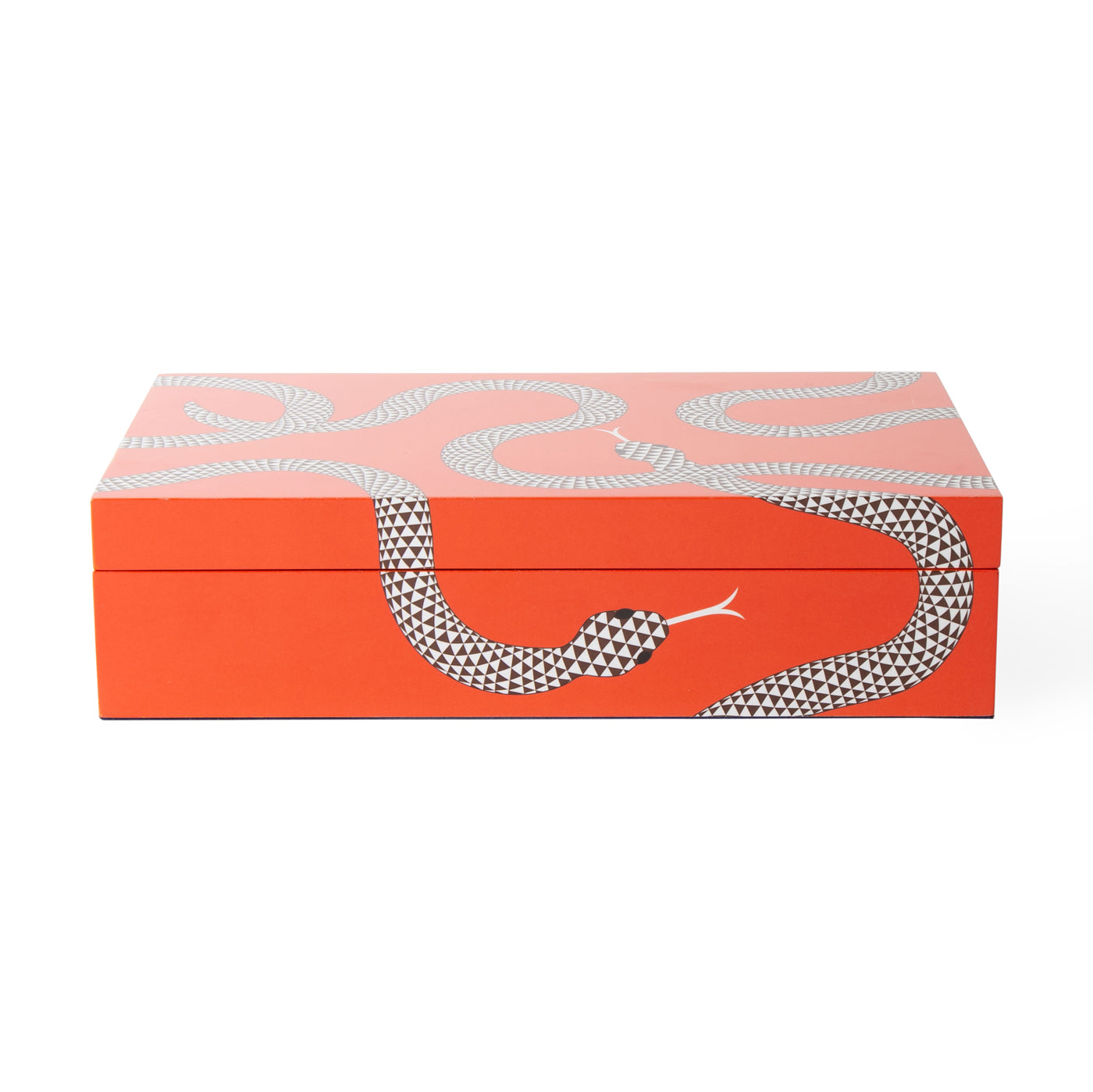 Large Eden Lacquer Box – Orange Decorative Storage