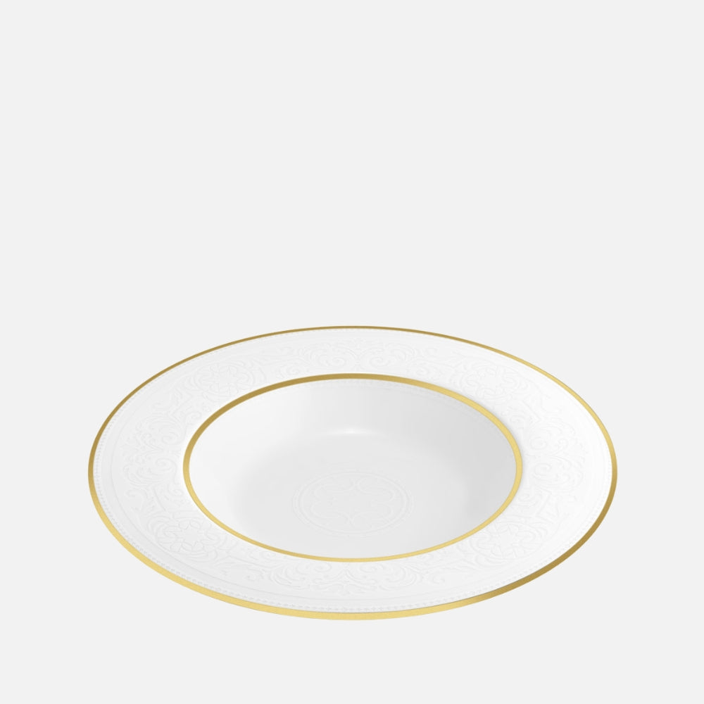 Opera White Deep Plate, 23cm