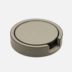 Tao Coaster Holder with 6 Coasters, Grey