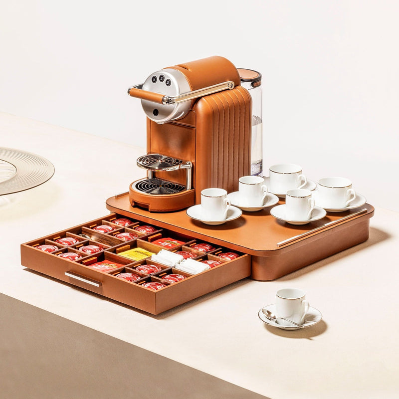 Zenius Lines Coffee Machine, Sienna