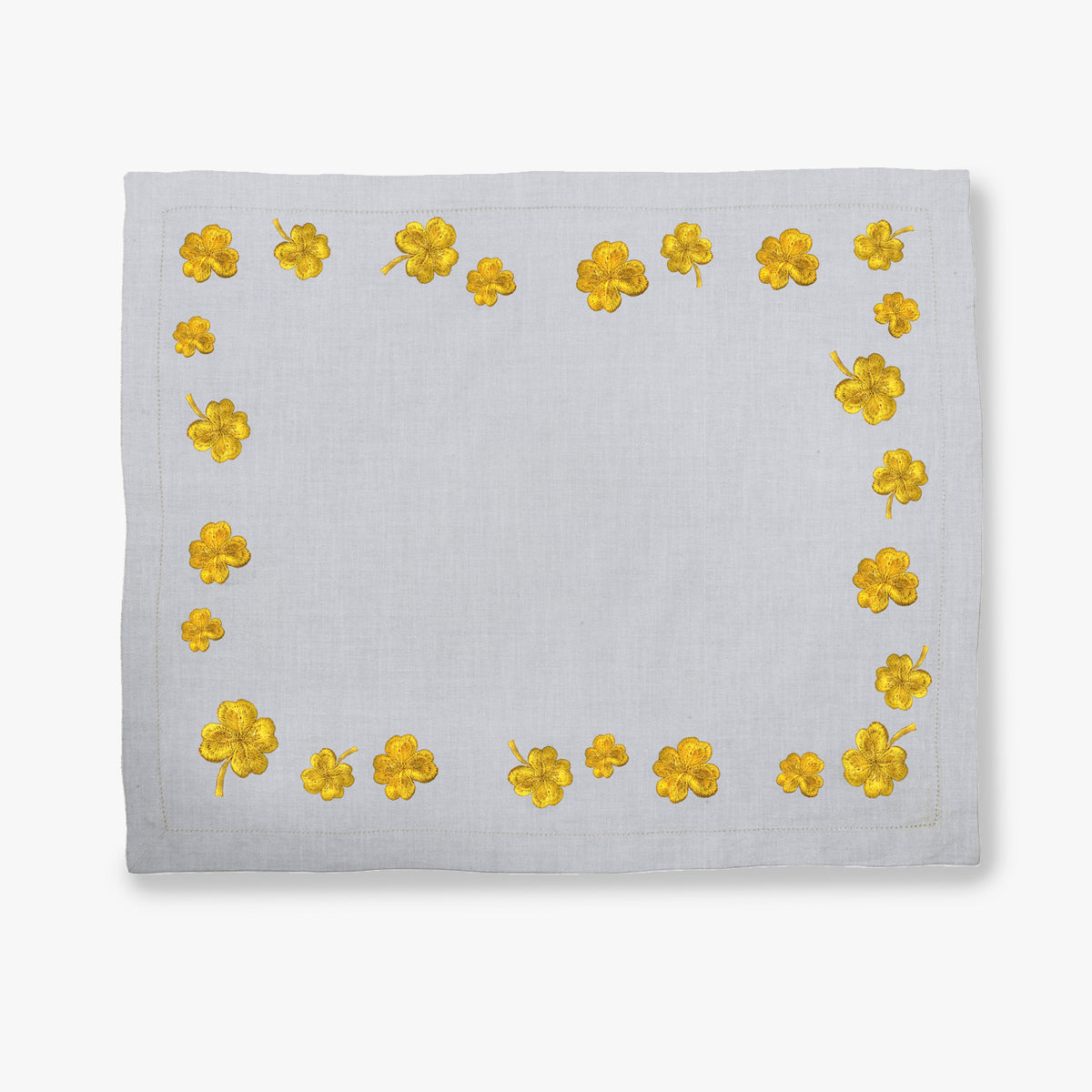 Golden Clover Placemat - (Set Of 4 Pcs)  Pearl