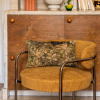 Carino Cushion in Green Foliage Tapestry Fabric (50 x 30 cm)