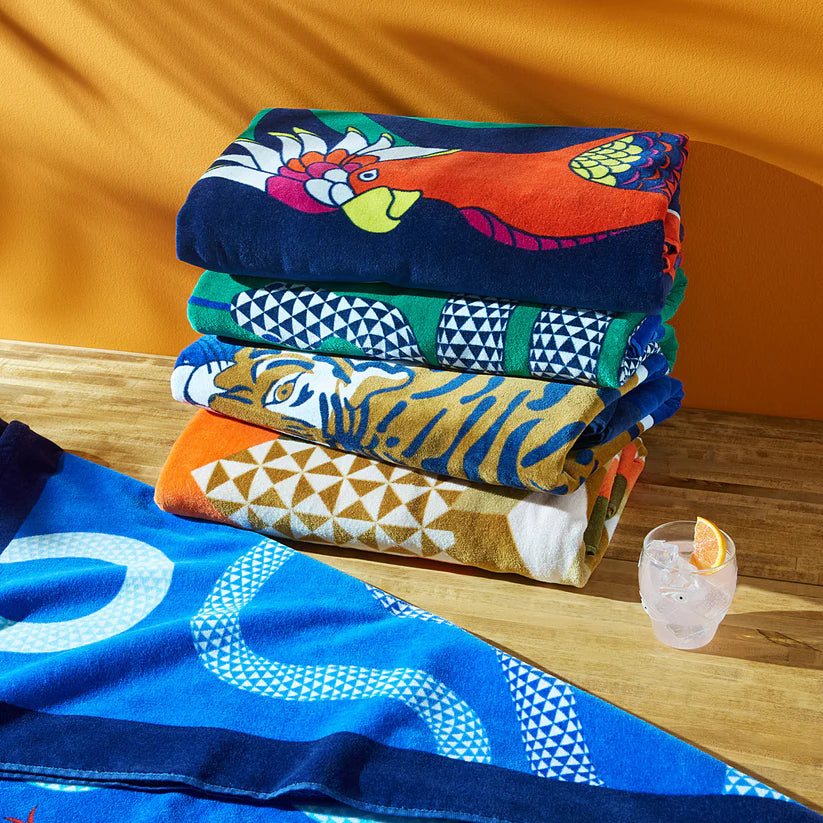 Animalia Eden Beach Towel, 100x180cm