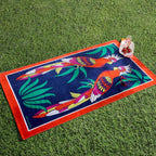 Animalia Parrots Beach Towel, 100x180cm