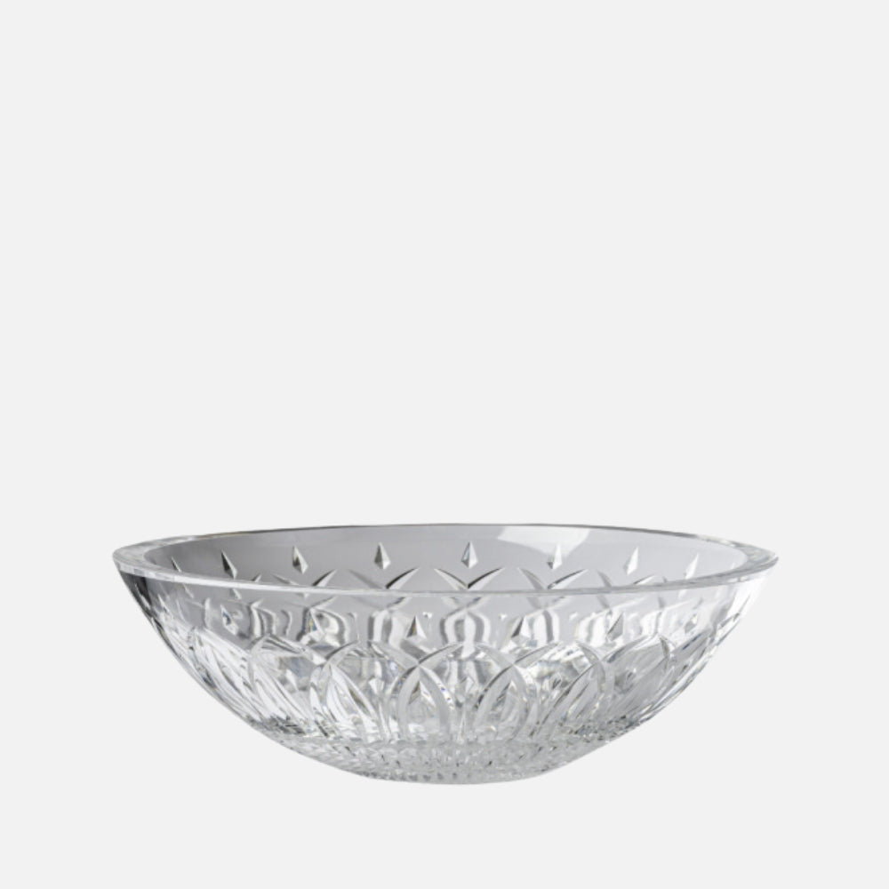 Mario Luca Giusti Nuova Italia Salad Bowl, Clear, 30cm in synthetic crystal, front view
