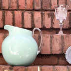 Mario Luca Giusti Palla Jug, Aquamarine, 3L in synthetic crystal, detail view