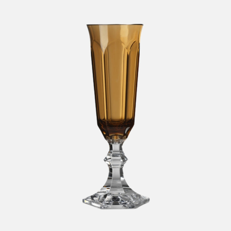 Dolce Vita Acrylic Champagne Flute, Amber
