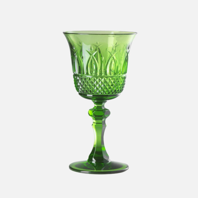 Nuova Italia Acrylic Wine Glass, Green