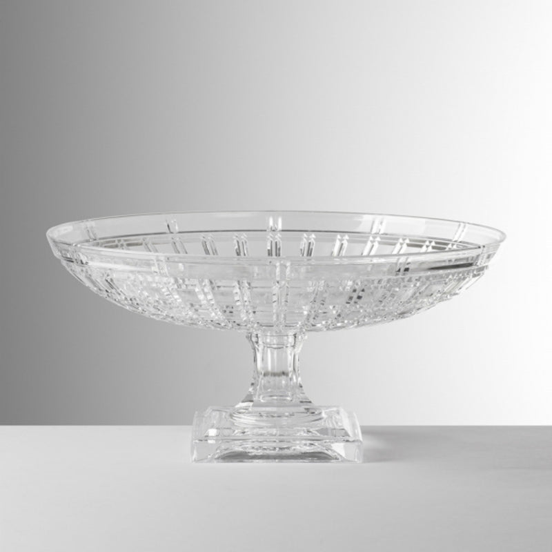 Susan Gold Footed Bowl, Clear, 31cm