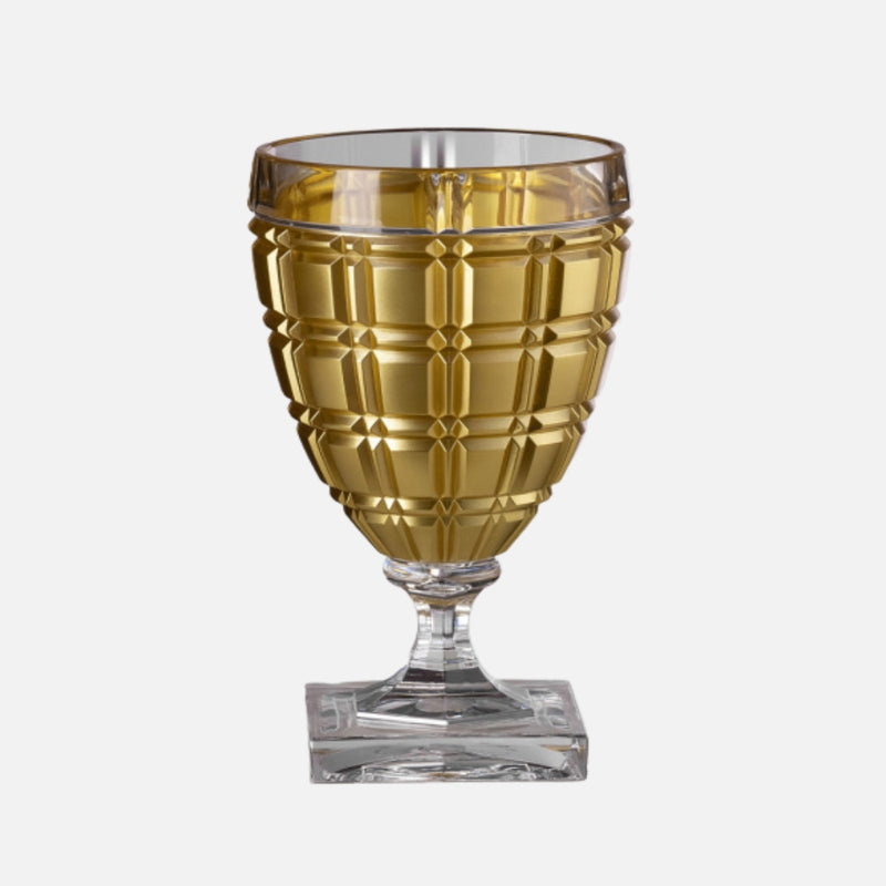 Winston Acrylic Wine Glass, Gold