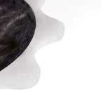 وعاء كومو ريبل باللونين الأبيض والأسود - أكريليك رخامي مصبوب يدويًا