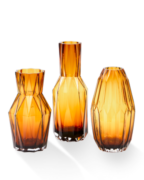 Glass Folds Vase Large - Ochre