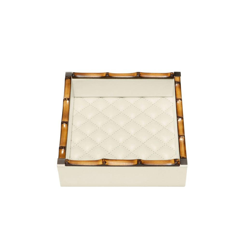 Bice Diamonds Square Valet Tray, Ivory
