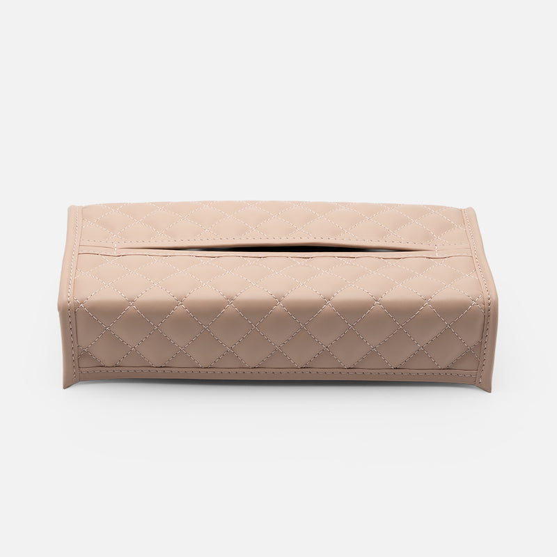 Elba Diamonds Rectangular Tissue Holder, Blush Pink