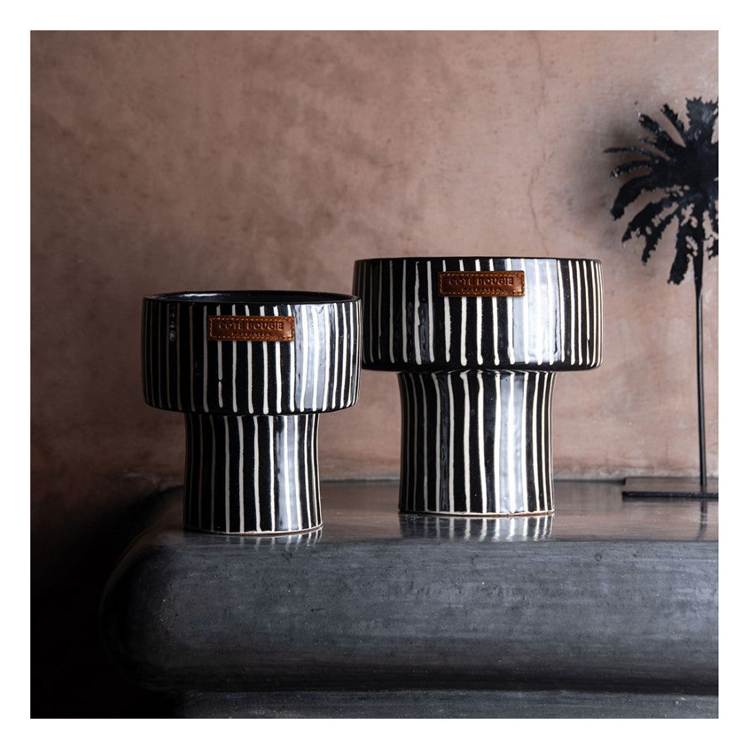 Candle Holder - Zebre  (M )