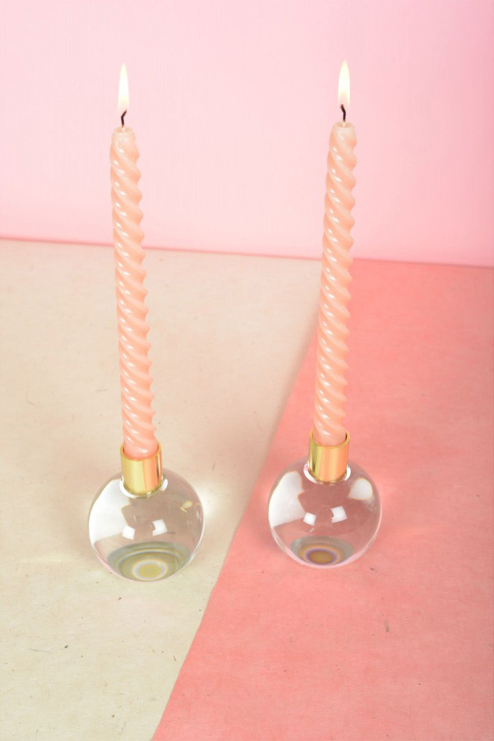 Gitane Glass Candle Holders, Set of 2