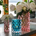 Skogsberg & Smart Boule Hurricane Lamp, Large, Rosé, styled in a room setting 2