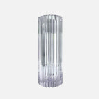 Skogsberg & Smart Strict Crystal Hurricane Vase, front view